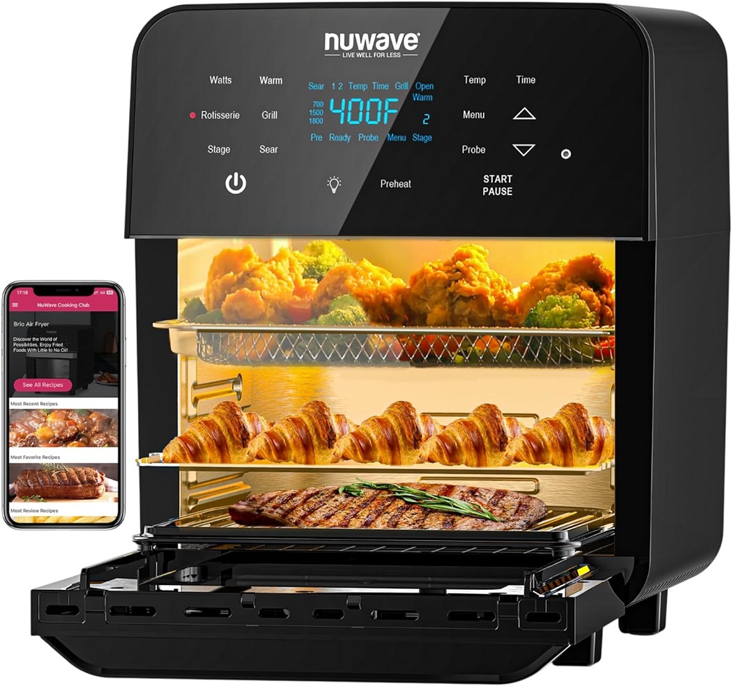 Nuwave Air Fryer Review: 15.5Qt, 1800W Powerhouse for Healthy, Hassle-Free Cooking