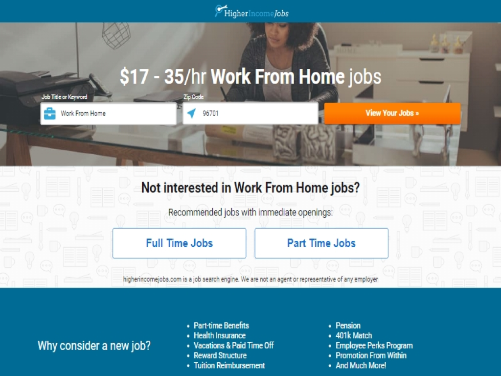 Sign up and start working from home!