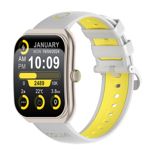 Colmi P86 Smartwatch 1.93 Curved Amoled Display 12 Day Battery Ip68 Gold Color